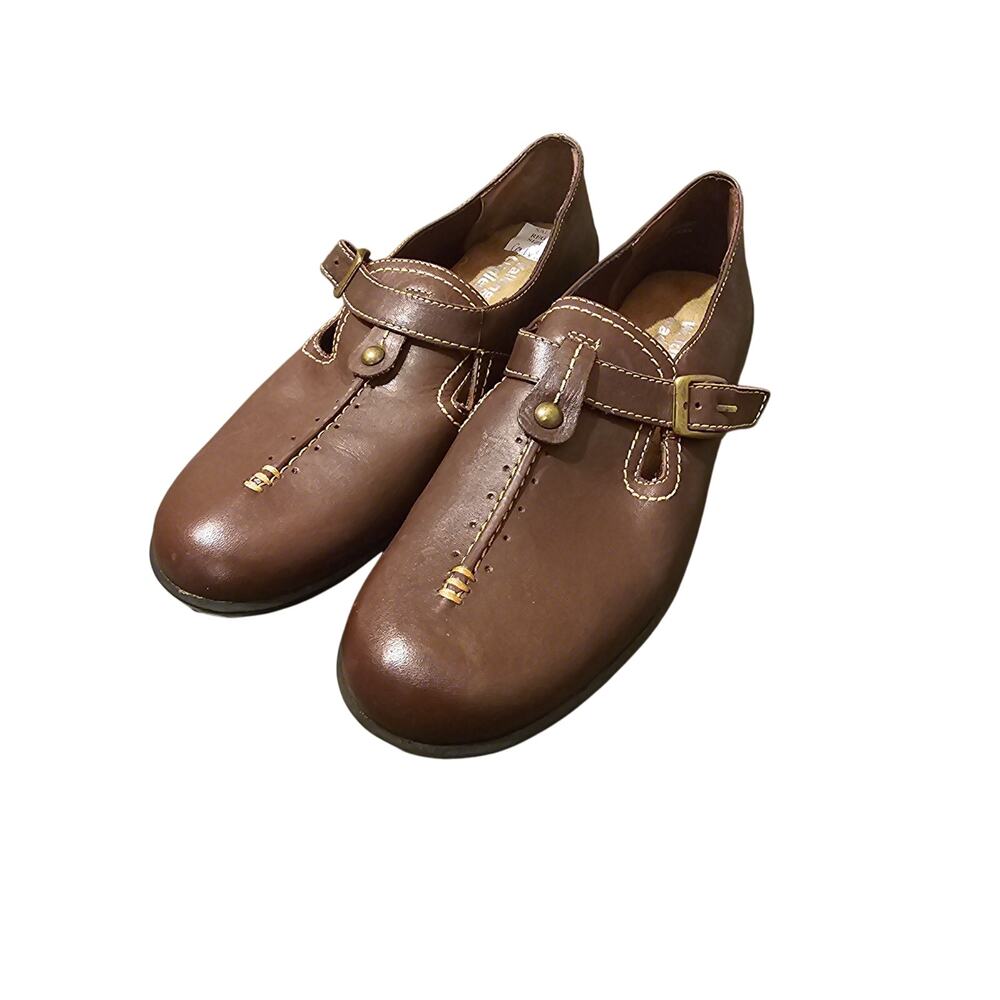 NEW NWOB Walking Cradles Brown Leather Cabrina size 7.5 N flats